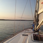 Segelausflug in den Abend auf dem Scharmützelsee