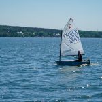 Segeljolle Optimist auf dem Scharmützelsee