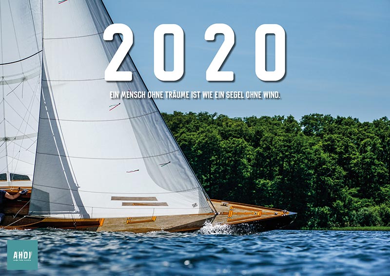 12-Monats-Wandkalender Segelkalender 2020