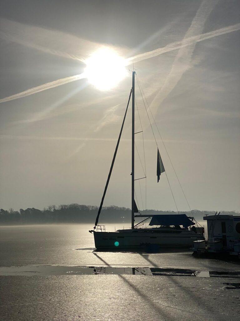 Der Scharmützelsee taut langsam wieder auf